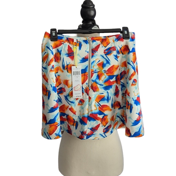 BCBGeneration Passion Mu Mini Flare Skirt Size 6 - Picture 3 of 8